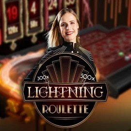 Lightning Roulette by Evolution, showcased at casinoslimking.net – game logo
