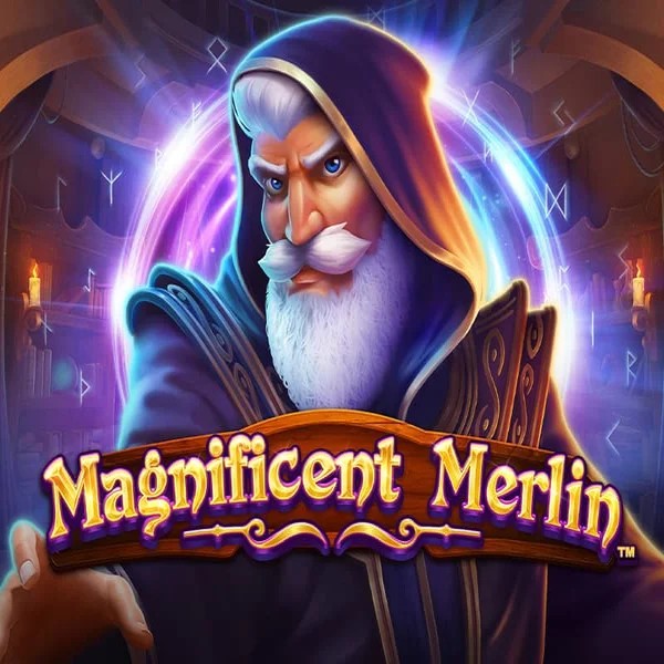 Slots logo of Magnificent Merlin from Greentube at Slimking Casino