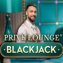Privé Lounge Blackjack online game logo by Pragmatic Play on casinoslimking.net